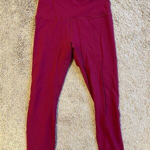 LuluLemon Raspberry Leggings
